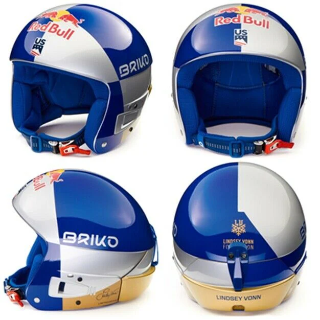 Briko Vulcano FIS 6.8 JR Red Bull Limited Edition Lindsey Vonn - casque de ski neuf junior – Image 4
